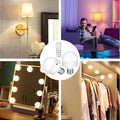 Rechargeable Battery Operated Light Bulb with Remote & Timer, Dimmable Backup Magnetic LED Bulb with 15 Colors, Wireless Puck Light Bulb for Wall Sconce Lamps, Non-Hardwired, 2-Pack
