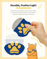 Professional Eye Comb for Pets | Stainless Steel Tear Stain Remover for Cats & Dogs | Gentle Round-Head Grooming Tool | Compact & Portable for Eye Gunk Removal