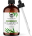 Eucalyptus Essential Oil with Glass Dropper - 100% Pure and Natural - Essential Oils for Diffuser, Aromatherapy, Soap and Candle Making, Eucalyptus Essential Oil, Eucalyptus Oil, 4 Fl Oz