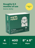 Pet Wipes for Dogs and Cats, Hypoallergenic, Cleaning and Hydrating, for Grooming Paws, Body and Butt, Unscented, 400 Count