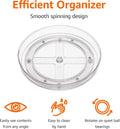 Clear Lazy Susan Turntable Organizer for Organization, 12-Inch, 2-Pack