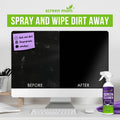 Screen Cleaner Spray and Microfiber Cloth 16Oz Screen Cleaner Spray and Wipe for TV, Laptop, Computer, Phone, Ipad, Car Screen Cleaning Kit Electronic Cleaner Spray