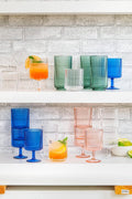 Mesa Premium Plastic Drinkware Tumbler/Double Old Fashioned, 15 Ounce, Clear, (Set of 6)