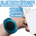 Wearable Portable Waterproof Bluetooth Speaker Watch X10 Clip Speaker MP3 Player Handsfree Clear Call Speakerphone,Tws,Sd Card Slot,Selfie for Working, Running, Cycling(Blue)