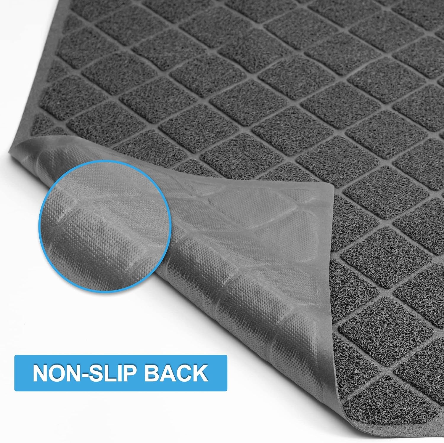 Premium Cat Litter Mat, Litter Box Mat with Non-Slip and Waterproof Backing, Litter Trapping Mat Soft on Kitty Paws and Easy to Clean, Cat Mat Traps Litter from Box