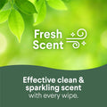 Disinfecting Cleaning Wipes for Spring Cleaning & Allergy Season, Bleach Free, Fresh Scent and Crisp Lemon, 75 Count Each, Pack of 4