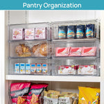 2 Pack Large Stackable Storage Drawers,Easily Assemble Clear Acrylic Bathroom Closet Undersink Organizers,Plastic Storage Bins for Cabinet,Kitchen Pantry,Medicine Organization