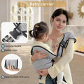 Baby Sling Carrier, Baby Carrier Newborn to Toddler Wrpas Carrier Essentials Safety, Portable and Lightweight, Ergonomic-Designed, Non-Slip Hip Seat Carrying 8-55Lbs(Black)