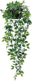 Fake Hanging Plants, Artificial Small Potted Plants for Indoor Outdoor Aesthetic Office Living Room Shelf Decor (1 Pack)
