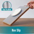 Shelf Cupboard Liner, Cabinet Drawer Liners Non Adhesive 12 Inches X 20 Feet for Kitchen Cabinets, Strong Grip Durable Non Slip for Storage Desks Kitchenware Tableware, Easy to Install, White