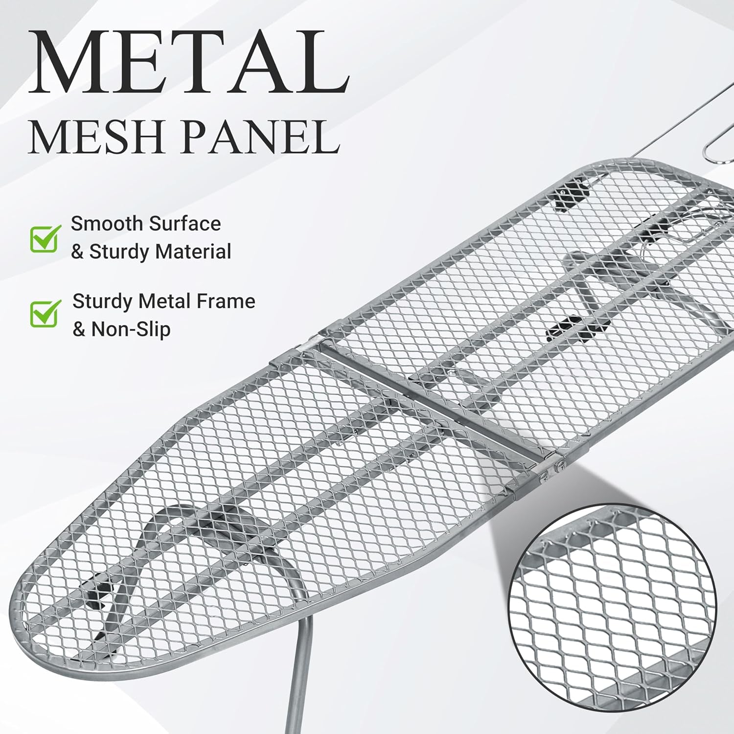 Ironing Board, Small Iron Board with Iron Rest, Mini Tabletop Ironing Board with Heat-Reflective Cover and 100% Cotton 8Mm Thicken Pad, 31.5"X11.8"X6.2", Silver