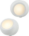 LED Rotating Night Lights Plug into Wall Dusk to Dawn Sensor Home Decor Apartment Essentials Ambient Lighting Nightlight 40293 2 Pack