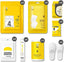 48Pcs Disposable Travel Set: Bed Sheet*2 Duvet Cover*2 Pillow Case*4 Bath Towels*4 Shower Caps*4 Plastic Bathtub Bag*5 Toilet Seat Covers*4 Compression Face Towel*15 Toothbrushes*4 Slippers*4