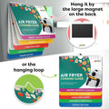 Air Fryer Cheat Sheet Magnets Cooking Guide Booklet - Air Fryer Cookbooks - Air Fryer Liners - Air Fryers Kitchen Gifts Gadgets 2026 - Air Fryer Accessories - Air Fryer Cooking Guide