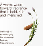Mahogany Teakwood Intense 3-Wick Candle - Scented Candle for At-Home Use - Long-Lasting, Room-Filling Fragrance - High Fragrance Oil Concentration - Soy Wax Blend