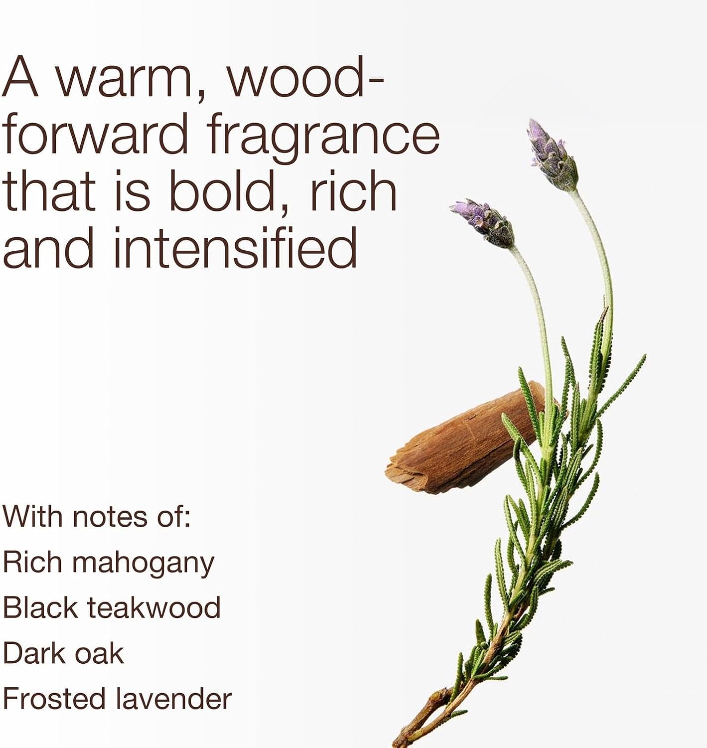 Mahogany Teakwood Intense 3-Wick Candle - Scented Candle for At-Home Use - Long-Lasting, Room-Filling Fragrance - High Fragrance Oil Concentration - Soy Wax Blend