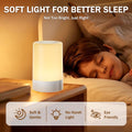 Nursery Night Light for Baby, Portable LED Touch Night Lamp for Kids and Adult, Breastfeeding, Sleep Aid, USB Rechargeable Nursing Lamp, Bedside Dimmable Warm Night Light, Soft Eye Caring