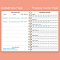 Workout Log for Women & Men - A5 Fitness Planner/Journal to Track Weight Loss, Workout Journal for GYM, Bodybuilding Progress - Daily Health & Wellness Tracker, Pink