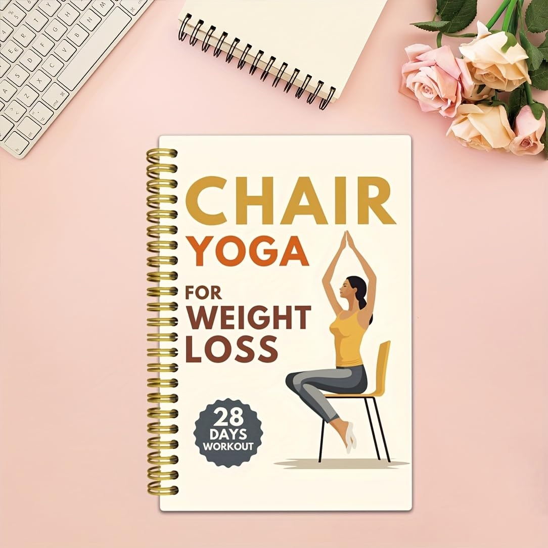 5.5" X 8.3" Daily Fitness Planner Notebook, Weight Loss Tracking Journal - Spiral-Bound Workout Notebook for Gym, Daily Use & Gifting
