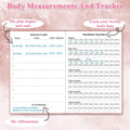 Fitness Planner - Workout Planner for Woman and Man, Fitness Planner for Women & Men - A5 Hardcover Workout Journal/Planner to Track Weight Loss, GYM, Bodybuilding Progress - Daily Health & Wellness Tracker, Rose