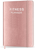 Fitness Planner - Workout Planner for Woman and Man, Fitness Planner for Women & Men - A5 Hardcover Workout Journal/Planner to Track Weight Loss, GYM, Bodybuilding Progress - Daily Health & Wellness Tracker, Rose