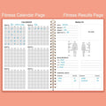 Workout Log for Women & Men - A5 Fitness Planner/Journal to Track Weight Loss, Workout Journal for GYM, Bodybuilding Progress - Daily Health & Wellness Tracker, Pink
