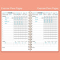 Workout Log for Women & Men - A5 Fitness Planner/Journal to Track Weight Loss, Workout Journal for GYM, Bodybuilding Progress - Daily Health & Wellness Tracker, Pink
