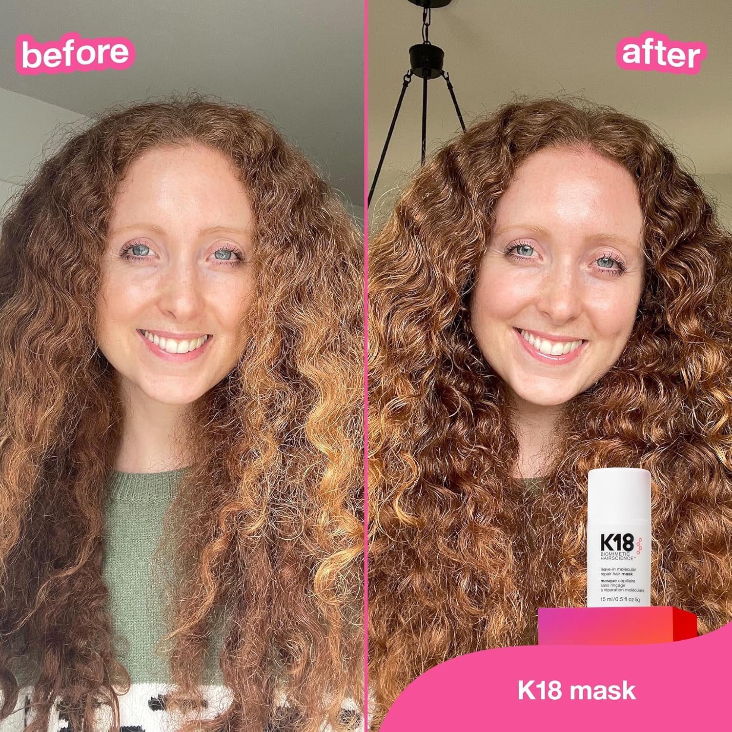 Leave-In Molecular Repair Hair Mask, Patented, Lasting Repair for Dry, Frizzy, Damaged Hair, Reverse Damage in 4 Minutes from Bleach, Color, Chemical Services + Heat