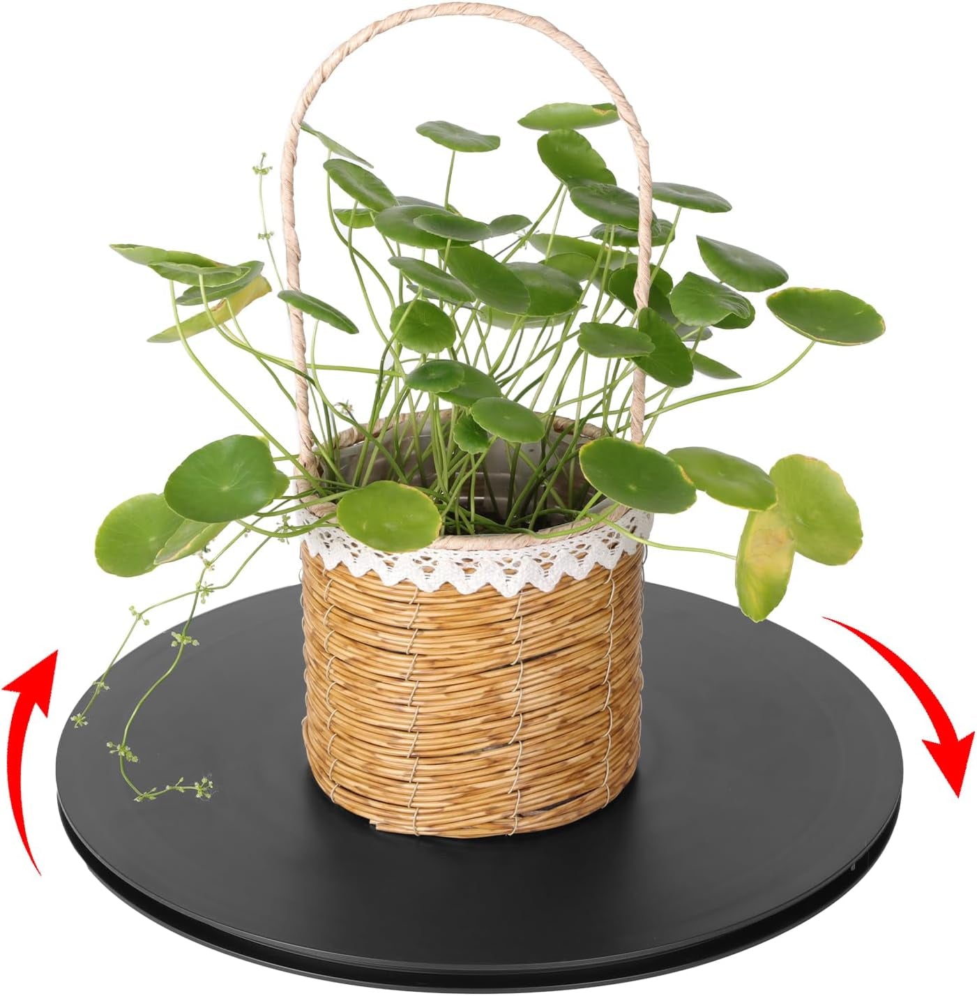 14 Inch Heavy Duty Rotating Swivel Stand - 360 Degree Rotating Lazy Susan Base with Steel Ball Bearings for Model Base/Rotating Plants/Crafts Stand Monitor/Tv/Monitors/Potted Plants