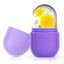 Ice Roller for Face and Eye, Facial Beauty Ice Roller Skin Care Tools, Ice Facial Cube, Gua Sha Face Massage, Silicone Ice Mold Y (Purple)