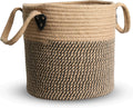 Jute Rope Basket - 12"X12" Woven Plant Pot Cover, Boho Indoor/Outdoor Multifunctional Storage