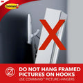 Command Picture Ledge, 21" Damage Free Hanging Floating Shelf with Adhesive Strips, Quartz, No Tools Picture Hanger for Displaying Decorations and Photographs, 1 Ledge and 10 Command Strips