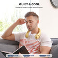 Neck Fan, USB Rechargeable Personal Fan,Hand Free Bladeless Portable Fans,4000 Mah, 3 Speeds,72 Air Faster Softer 360° Cooling, Gift Suitable for Home, Office, Travel, Sports Amber
