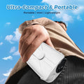 Waist Fan Portable Clip On: 6000Mah Mini Rechargeable Personal Belt Cooling Fan under Shirt - Cool Body Fans under Clothes for Outdoor Travel Walking Work for Men and Women (White)