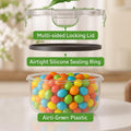 50 Pcs Large Food Storage Containers with Lids Airtight-85 OZ to Small Containers-Total 526OZ Stackable Kitchen Set -BPA Free Leak Proof Containers- Freezer Microwave Safe