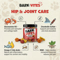 Hip & Joint Supplement for Dogs - Glucosamine, MSM, Chondroitin & Omega-3 Chews with Turmeric & Vitamin E for Mobility, Comfort & Anti-Inflammatory Support, 90Ct