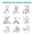 Durable Baby Mosquito Net (2 Pack) - Perfect Bug Net for Strollers, Bassinets, Cradles, Playards, Pack N Plays and Portable Mini Crib (Coffee)