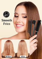 Slick Back Hair Brush & Hair Wax Stick Set - Frizz Control & Flyaway Smoothing - Sleek Ponytails, Buns, Edges - Styling Cream/Gel/Balm/Pomade Stick for Women - Styling Accessories for Girls & Kids