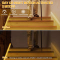 Motion Activated LED Strip Lights, 16.4Ft LED Light Strip with Day or Night 2 Lighting Modes,3 Timing off Modes,Cozy Warm White 12V Plug-In LED Rope Lights for under Cabinet,Kitchen,Stair