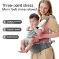 Baby Carrier Newborn to Toddler with Hip Seat, Multifunction Baby Hip, 4-In-1 Ergonomic Infant Carrier (Ergonomic M Position) Adjustable & Removable Baby Holder Carrier for 0-36 Months (Grey)