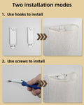 Battery Operated Wall Sconce, Rechargeable Wall Sconces Set of Two with Remote, 3 Color & 80 RGB Wireless Wall Mount Light, Dimmable, Timer, Peel and Stick, Fabric Linen Wall Lights for Bedroom