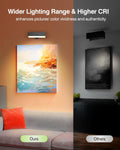 Rechargeable Battery Operated Wall Sconce Set of 2: Wireless Black Wall Lights Battery Powered Magnetic 360Â° Rotation Cordless Scone Adhesive LED Wall Mount Lamp for Bedroom Reading Picture RV