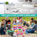 50 Pcs Large Food Storage Containers with Lids Airtight-85 OZ to Small Containers-Total 526OZ Stackable Kitchen Set -BPA Free Leak Proof Containers- Freezer Microwave Safe