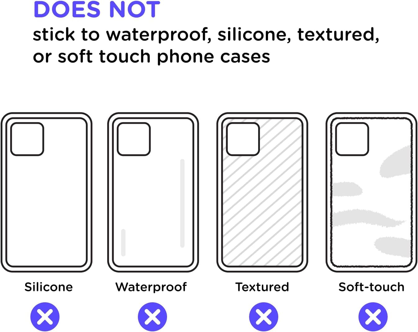 Adhesive Phone Grip, Holder, Phone Stand, Flower - Blanc Fresh