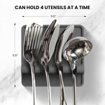 Spoon Rest for Multiple Utensils High Heat-Resistant Silicone Drip Pad, Bpa-Free Spoon Holder for Stove Top, Kitchen Gadget Holder for Ladles, Tongs, Cooking Spatula - Makes Great Gift