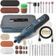 Cordless Rotary Tool Kit,12 Speeds, 25000 PRM, Cordless Rotary Tool 66 Pcs Accessories Ring Light for Carving, Cutting, Drilling, Engraving, Sanding, Polishing and DIY Creations