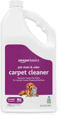 Pet Stain & Odor Remover, Deep Cleaning Carpet Shampoo, Concentrated Formula, Eliminates Odors, Pet-Safe, Fresh Scent, 64 Fl Oz