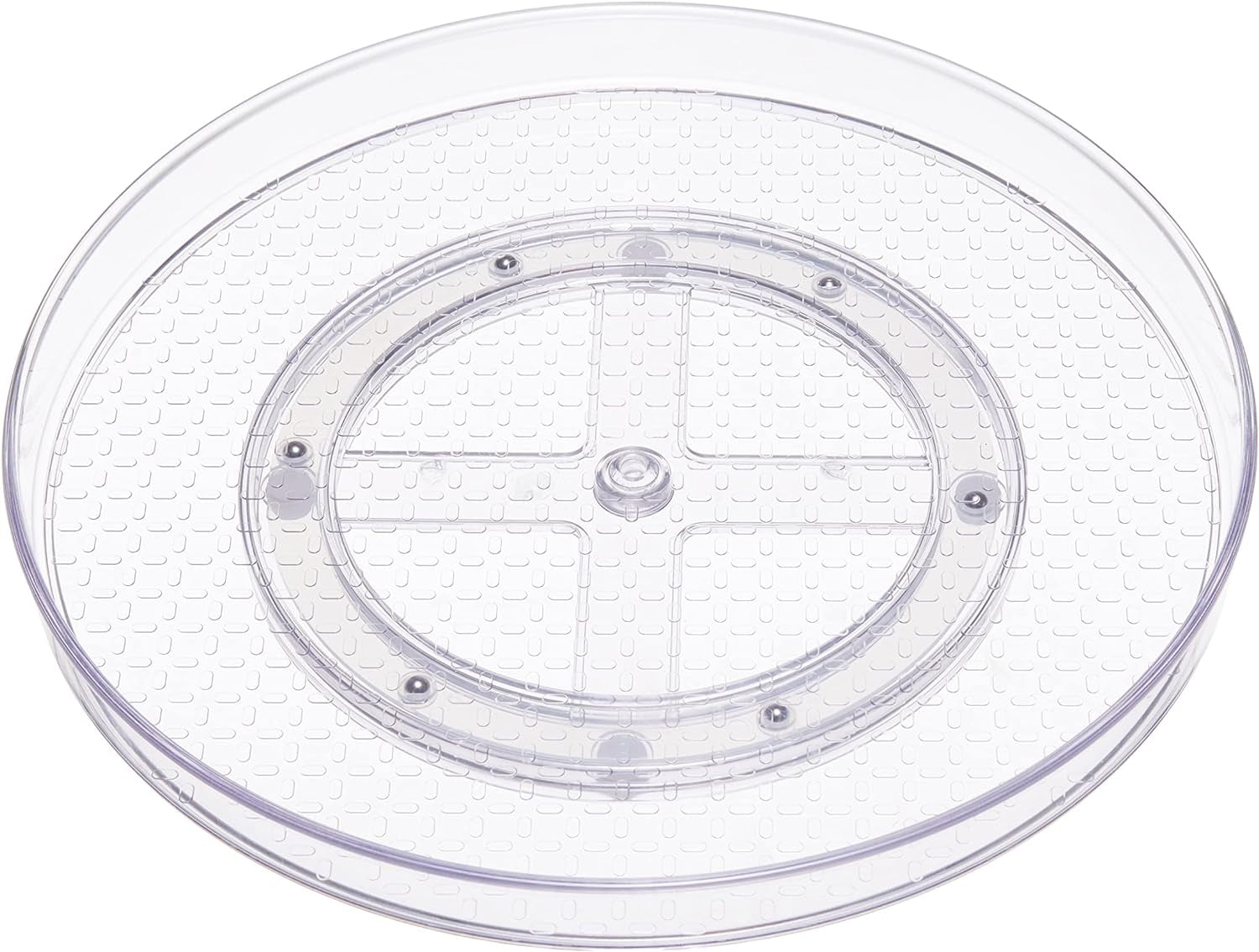 Clear Lazy Susan Turntable Organizer for Organization, 12-Inch, 2-Pack