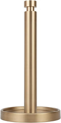 Countertop Paper Towel Stand - Steady and Easy Tear - Fits All Paper Towel Rolls - Warm Gold