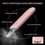 Skin Scrubber Face Spatula - Skin Spatula Blackhead Remover Pore Cleaner with 4 Modes, Skin Care Tools-Pink
